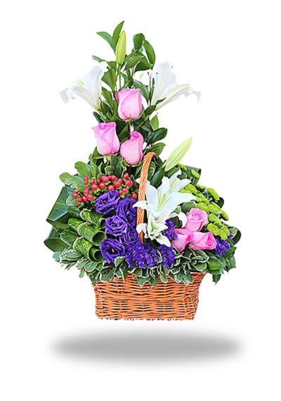 Mighty garden in the basket